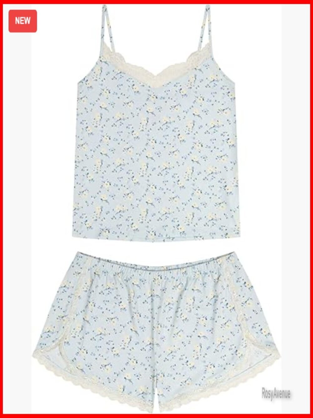 Women's Tank & Short Pajama Set 2-Piece Lightweight Sleepwear Lounge